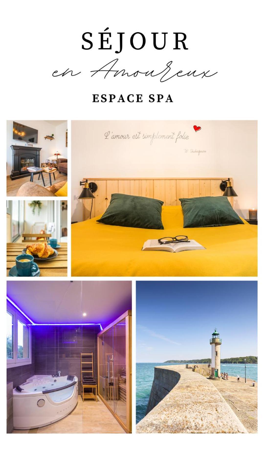 Escapade En Bord De Mer Avec Sauna Et Spa Prives บินิค ภายนอก รูปภาพ